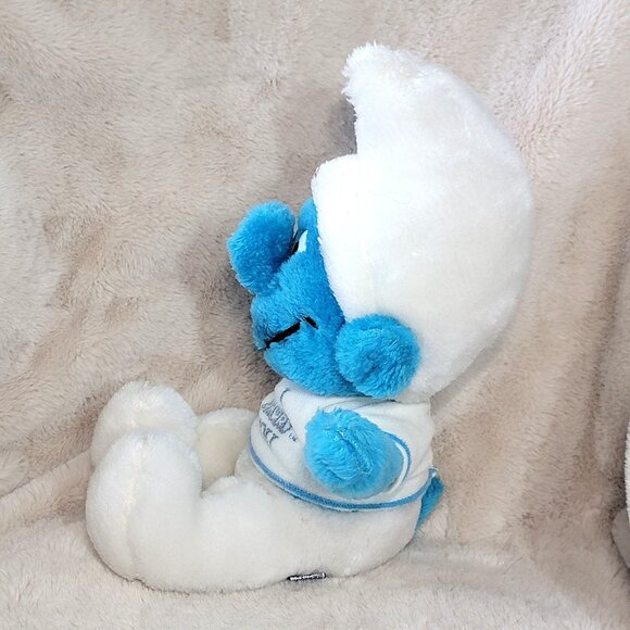 Vintage 1979 SMURF Peyo Wallace Berrie & CO. Plush Toy 11" I Smurf You T Shirt - Picture 2 of 8